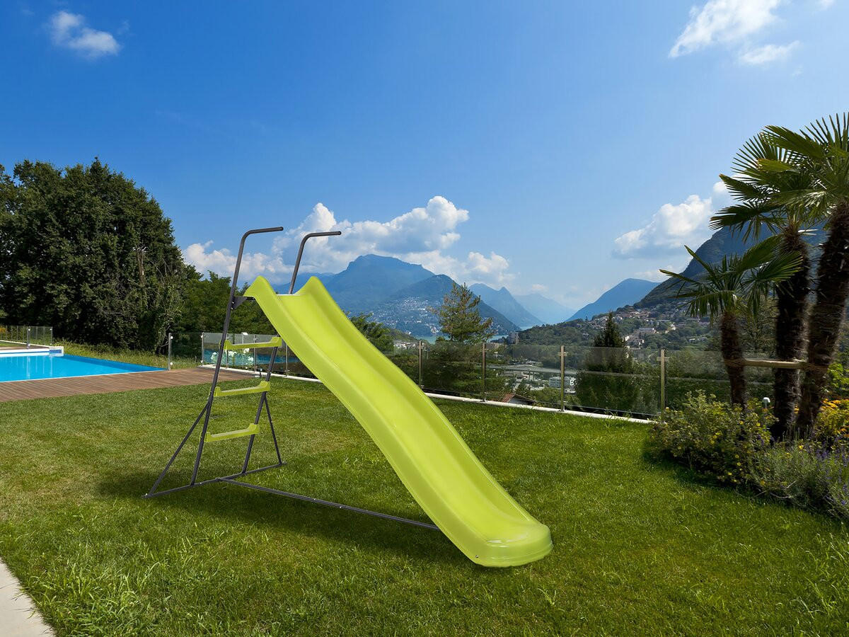 RUTSCHBAHN poly - Grün, Metall (120/156/240cm) - Habitat Garten