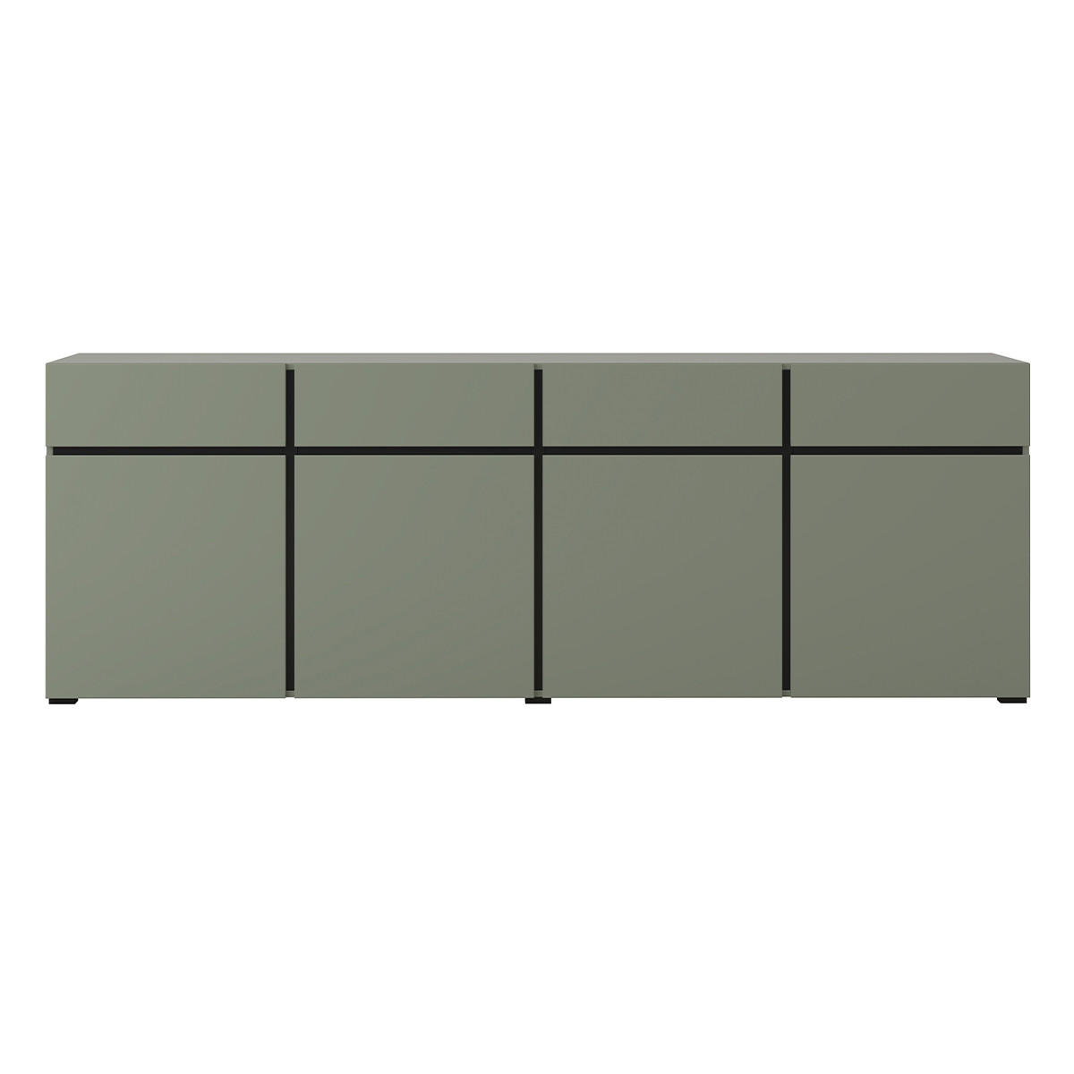 KOMODA Lilia Zelená - zelená, kompozitné drevo (225/78.5/40cm) - Petits-meubles
