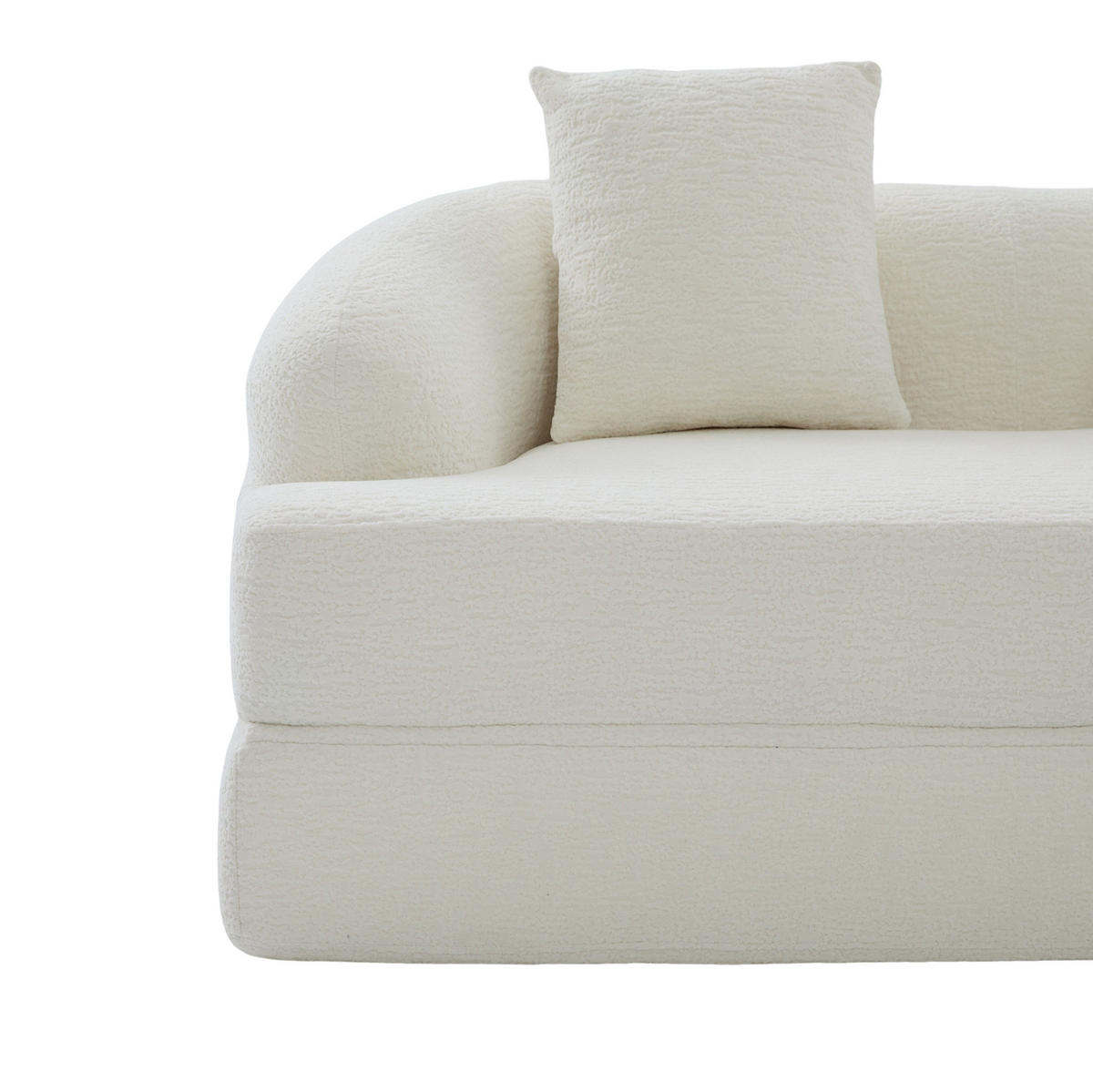 SCHLAFSOFA 157 cm Beige Chenille für 2 Personen - Beige, Kunststoff (84/65/157cm) - Meubliv