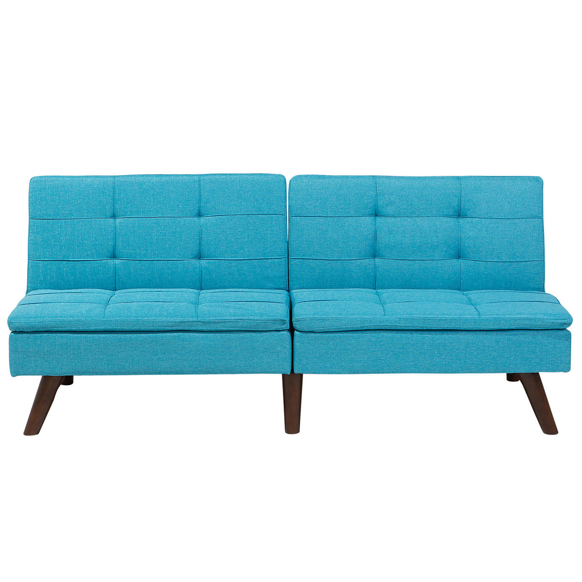3-SITZER-SCHLAFSOFA Polyester Blau Ronne - Hellblau, Textil (180/76/95cm) - Beliani
