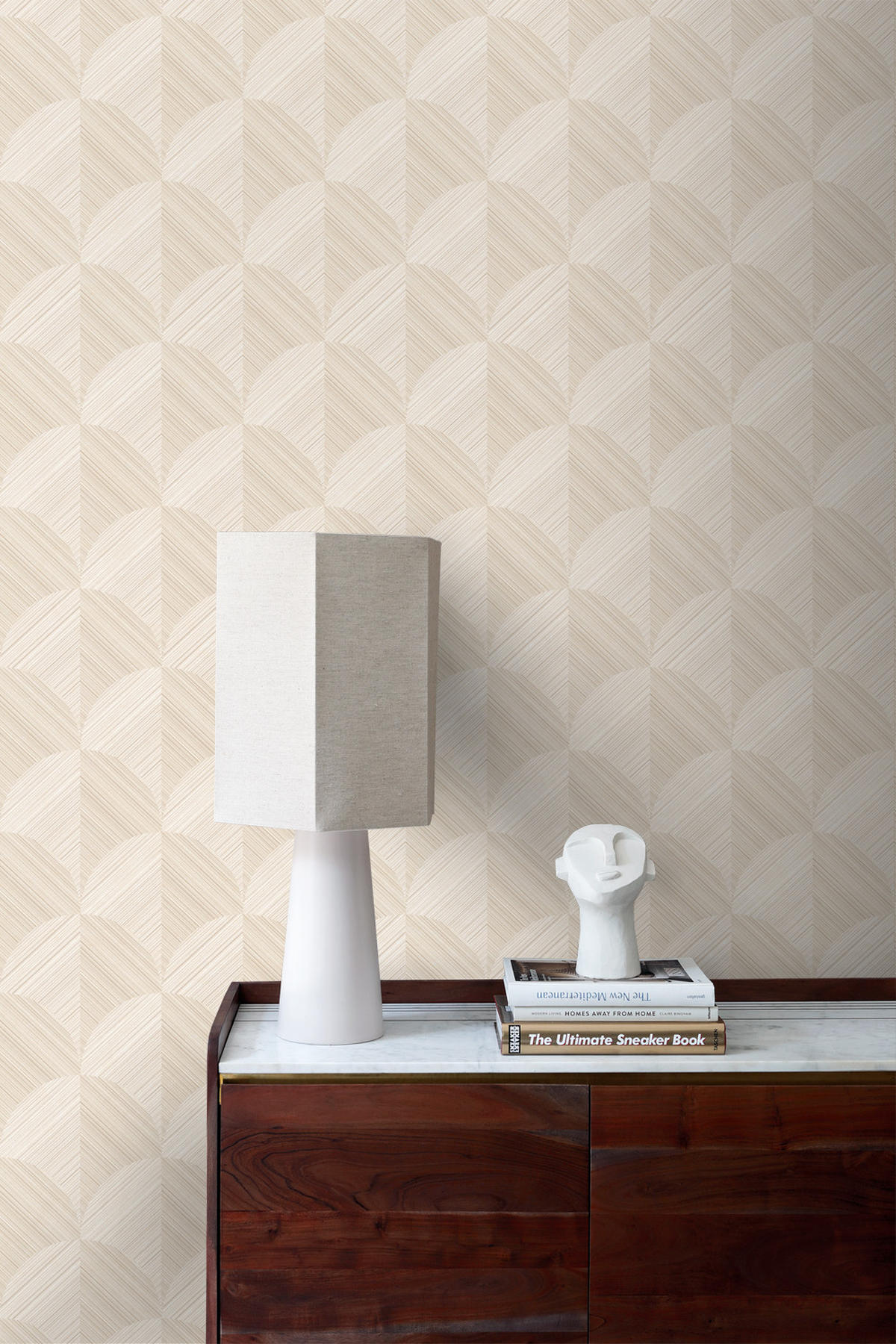 TAPETE 3D Muster 53 cm x 10.05 m - Beige, Papier (53/1000cm) - Origin Wallcoverings