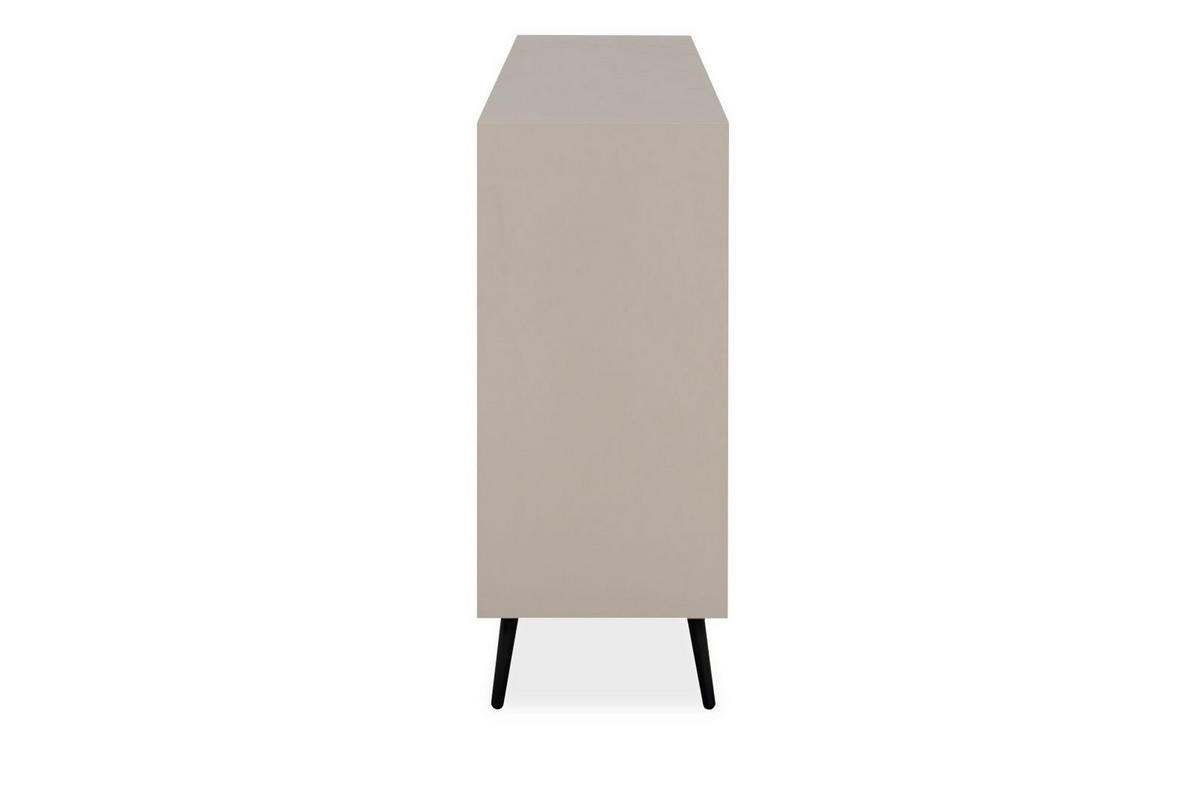 SIDEBOARD Aurora 51B sand / greige - Sandfarben/Schwarz, Holzwerkstoff/Kunststoff (175/90/38cm) - möbelvita