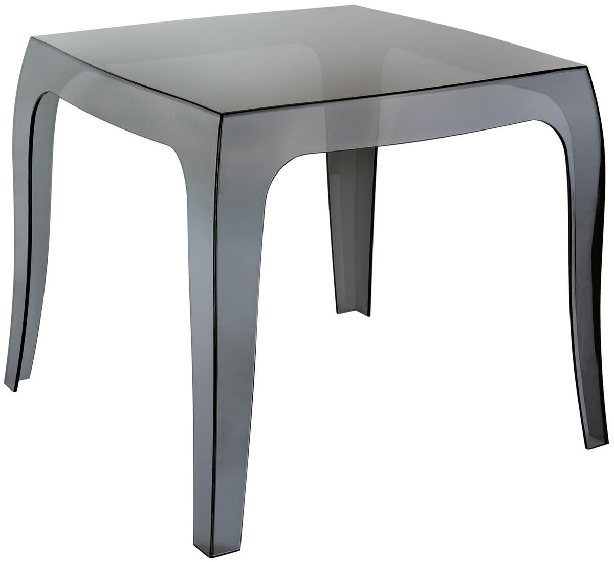 GARTENTISCH eckig 51/51/43 cm Kunststoff schwarz - Schwarz, Kunststoff (51/51/43cm) - CLP