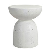 BEISTELLTISCH 45/45/52 cm weiß aus Magnesiumoxid für Innen- und Außenbereich - Weiß, Metall (45/45/52.5cm) - OKWISH