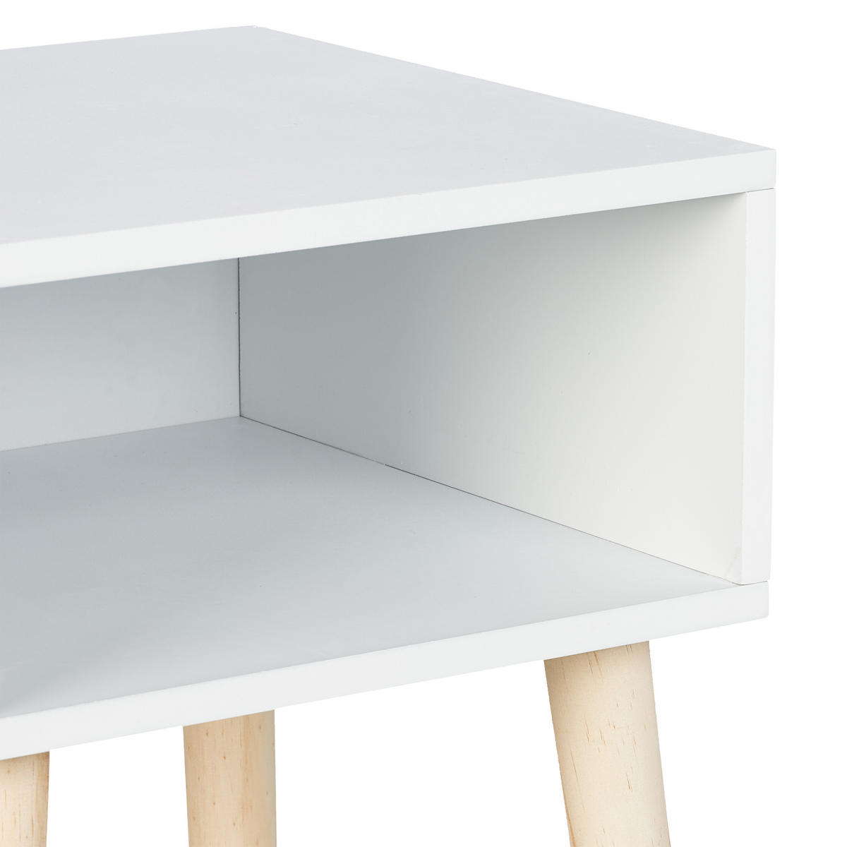 KINDER-NACHTTISCH - Weiß, Holz/Holzwerkstoff (30/40/30cm) - Relaxdays