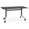 SCHREIBTISCH Schwarz 140x70x73 cm - Schwarz, Holz/Metall (140/70/73cm) - AlterEgo