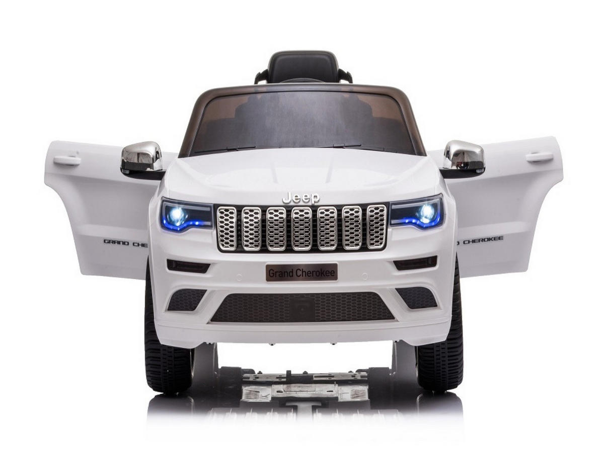 KINDER ELEKTROAUTO Jeep Grand Cherokee weiß - Weiß, Kunststoff (114/76/58cm) - TPFLiving