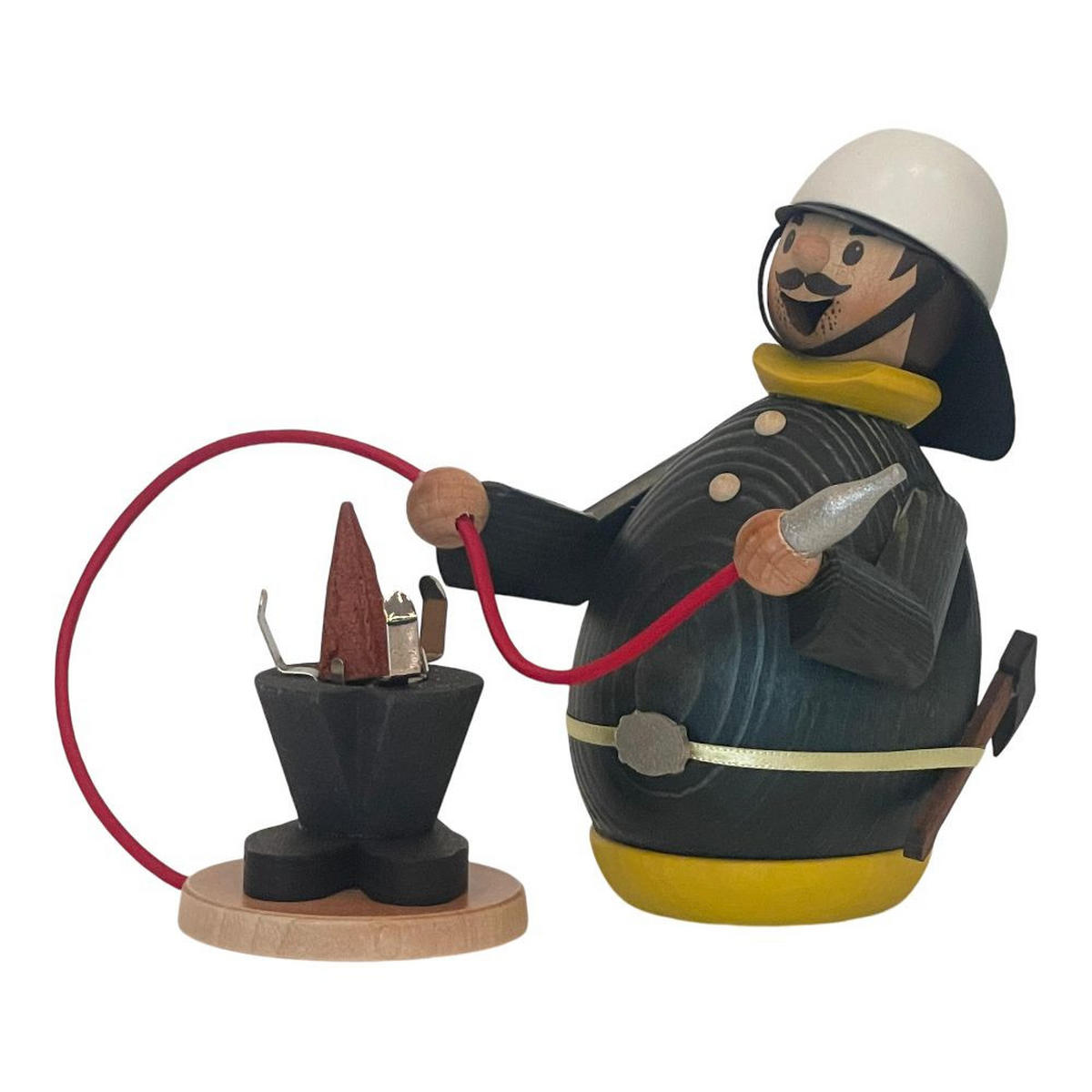 RAUCHMANN Max als Feuerwehrmann 16 cm - Multicolor, Holz (10/16/10cm)