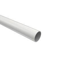 RUNDROHR 200 cm, 20 mm Ø Weiß - Weiß, Metall (200cm) - INTERDECO