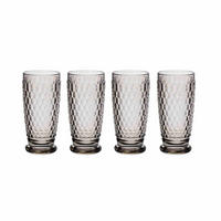 LONGDRINKGLÄSER Boston Coloured Smoke 400 ml 4er Set - Grau, Glas (0.4L) - Villeroy & Boch