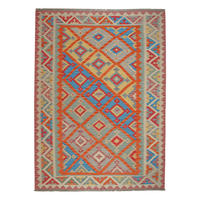 KELIM-TEPPICH handgewebt Gashgai Orange 250/183 cm Schurwolle - Orange, Textil (183/250cm) - Looma