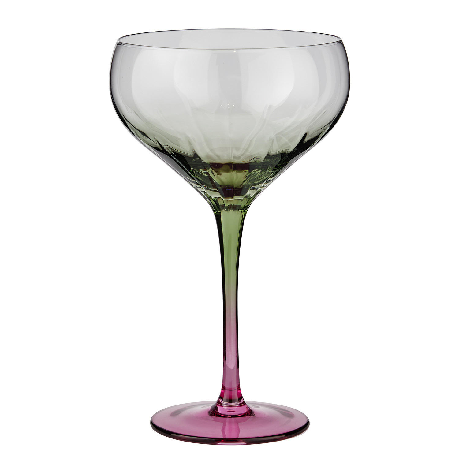 COCKTAILGLAS Divine 380 ml - Pink/Grün, Glas (0.38L) - Butlers