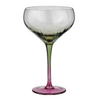 COCKTAILGLAS Divine 380 ml - Pink/Grün, Glas (0.38L) - Butlers