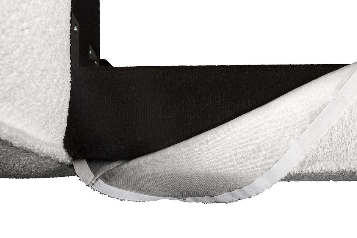 WECHSELBEZUG für Polsterbett - Hellgrau, Textil (180/200cm) - home24