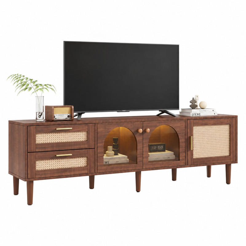Beauniv Tv-Element Braun 40x50x180 cm