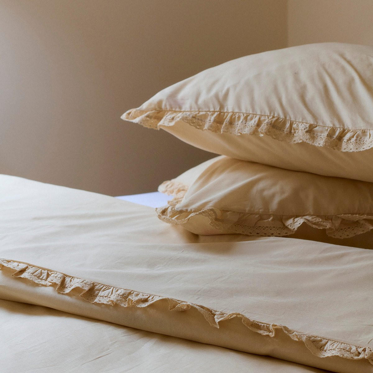 BETTWÄSCHE Moises beige 200/220 cm - Beige, Textil (220/200cm) - Homla