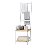 HERRENDIENER Juuka - Naturfarben/Weiß, Holz (40/133/42cm) - [en.casa]