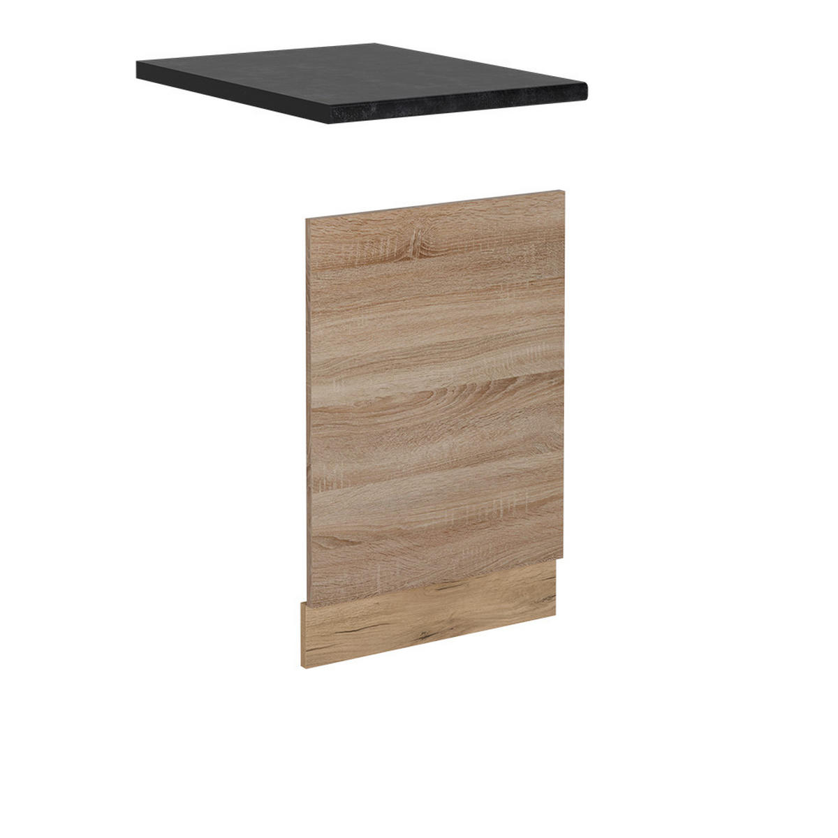 GESCHIRRSPÜLBLENDE R-Line Sonoma 45 cm , AP Anthrazit - Honigeiche/Eiche Wotan, Holzwerkstoff (45/57.2/1.6cm) - Vicco