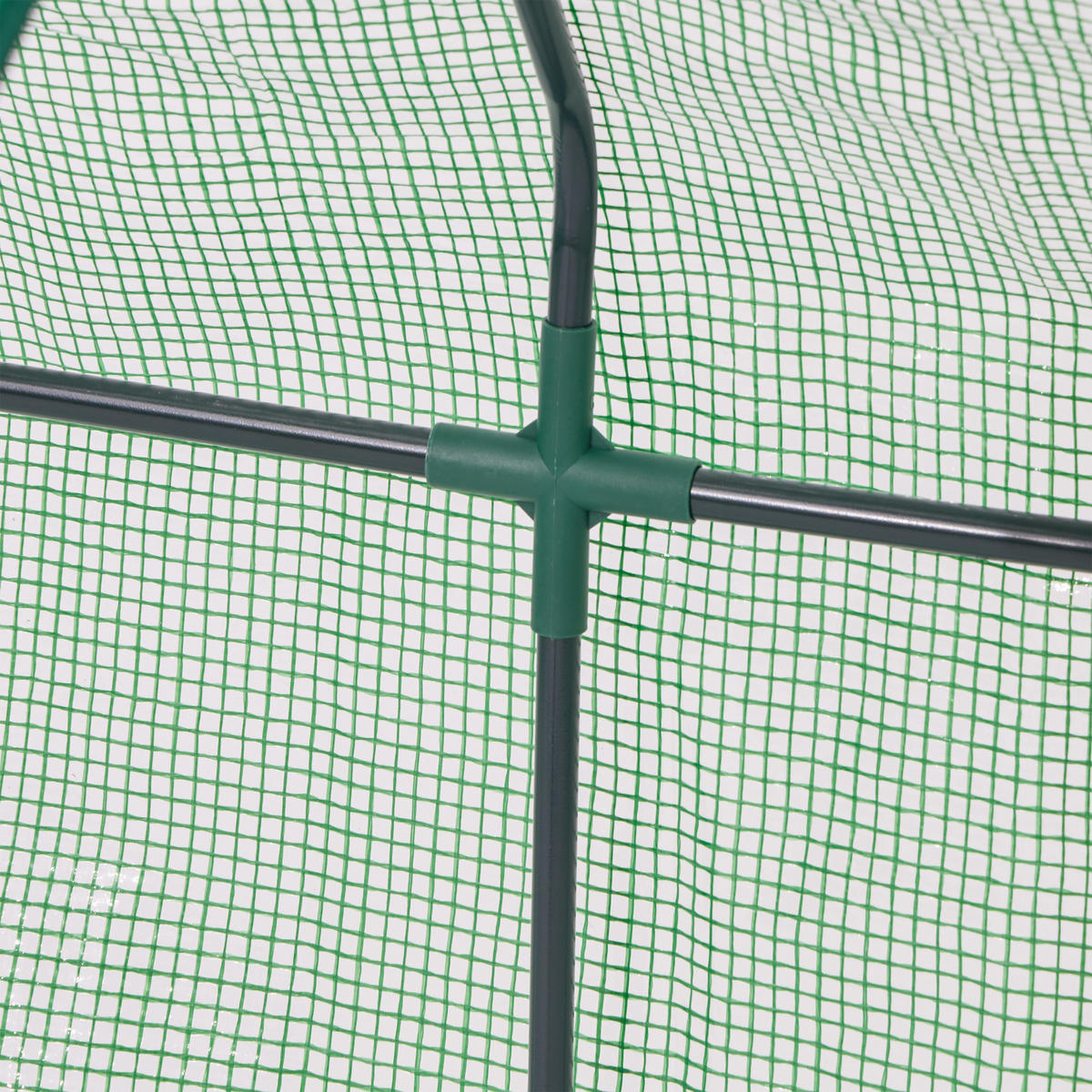 FOLIENFRÜHBEET - Dunkelgrün, Kunststoff/Metall (180/90/90cm) - Relaxdays