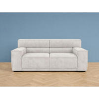 2,5-SITZER Umea Chenille Beige 194/106/78 cm - Hellgrau, Kunststoff/Textil (194/78/106cm) - foamnova
