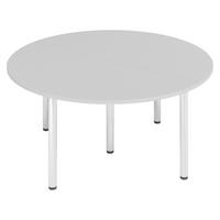 KONFERENZTISCH-SETS Serie-K 160/160/74 cm in Grau - Grau, Holzwerkstoff (160/160/74cm) - bümö