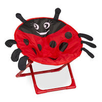 MOONCHAIR - Rot, Kunststoff/Textil (50/47/48cm) - Relaxdays