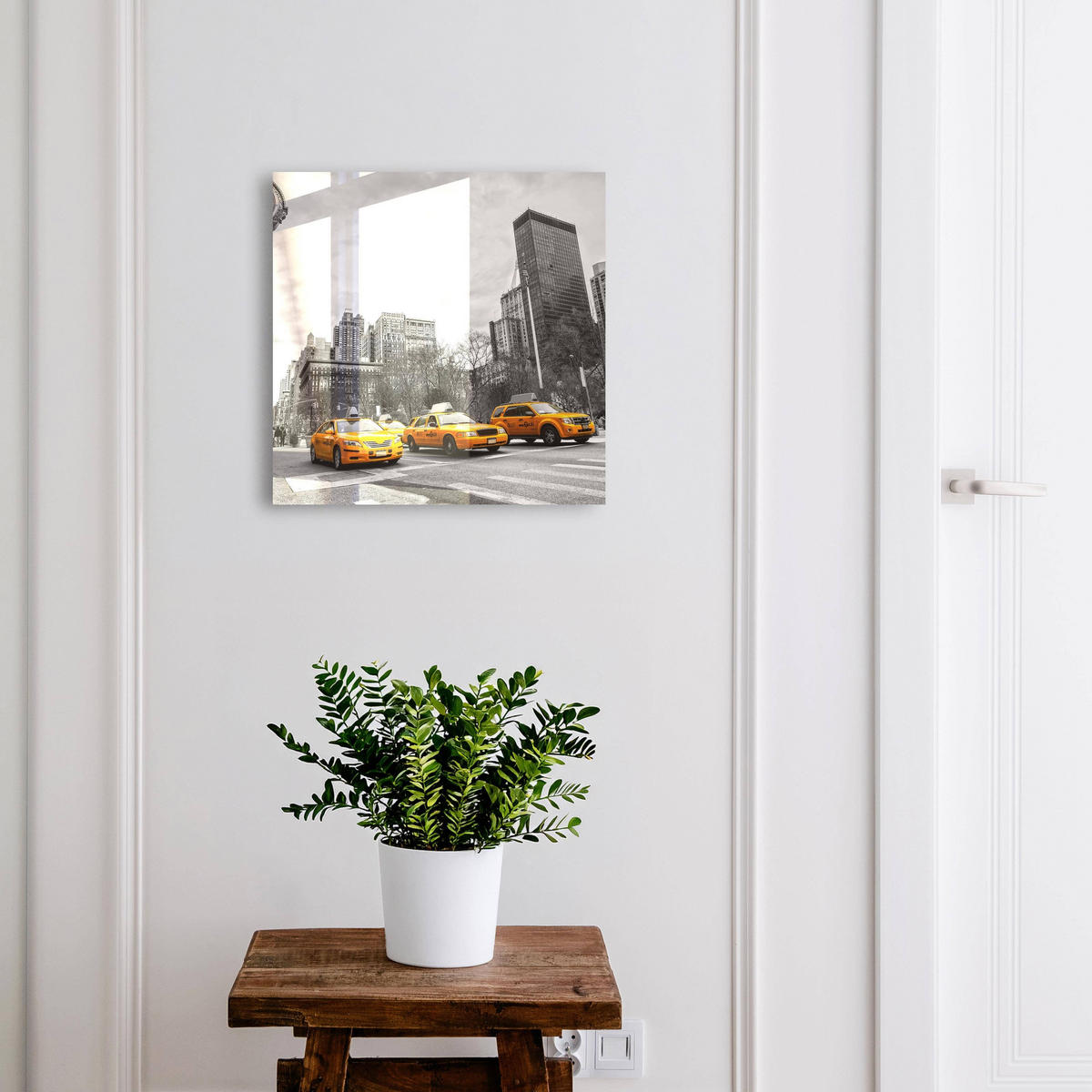 SCHLÜSSELBOX Schwarz 30x30 cm- Türöffnung nach rechts - Städtische Energie - Grau, Metall (30/30/5cm) - TULUP