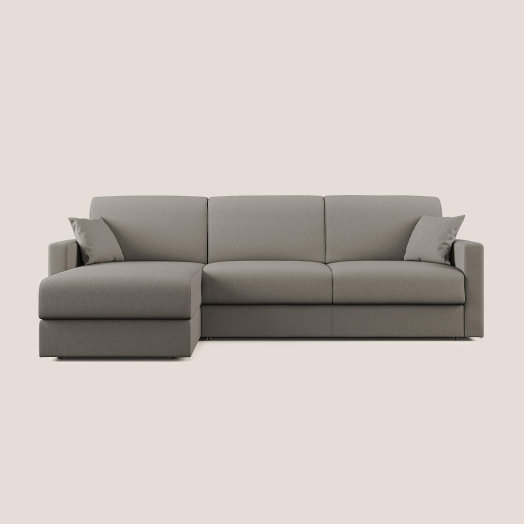 Thumbnail - Divani.store Ecksofa, Taupe, Textil, 4-Sitzer, L-Form,Rechteckig, 268x96 cm, Wohnzimmer, Sofas & Couches, Wohnlandschaft...