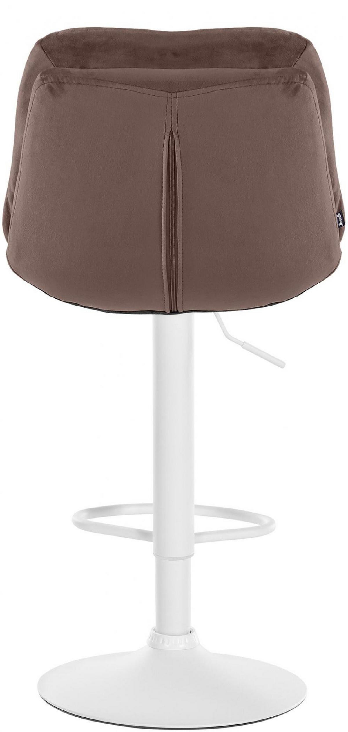 BARHOCKER Samt braun - Schwarz/Braun, Textil (46/94/54cm) - CLP