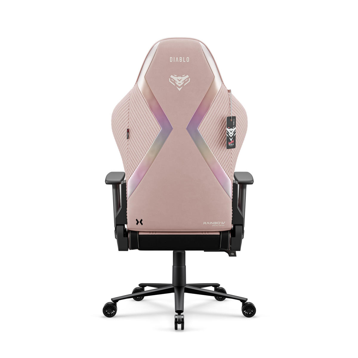GAMINGSTUHL X-Horn 2.0. - Rosa, Textil (74/122/53cm) - Diablo Chairs