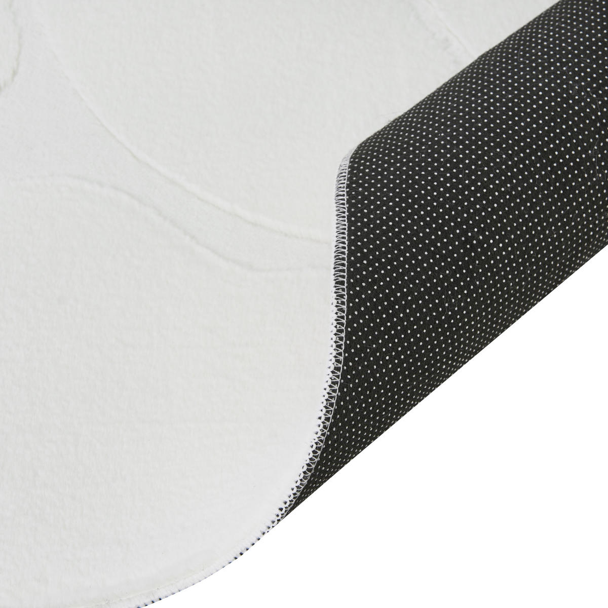 KOBEREC Krémově bílý 160/230 cm Kawi - bílá/krémová, textil (160/230cm) - Beliani