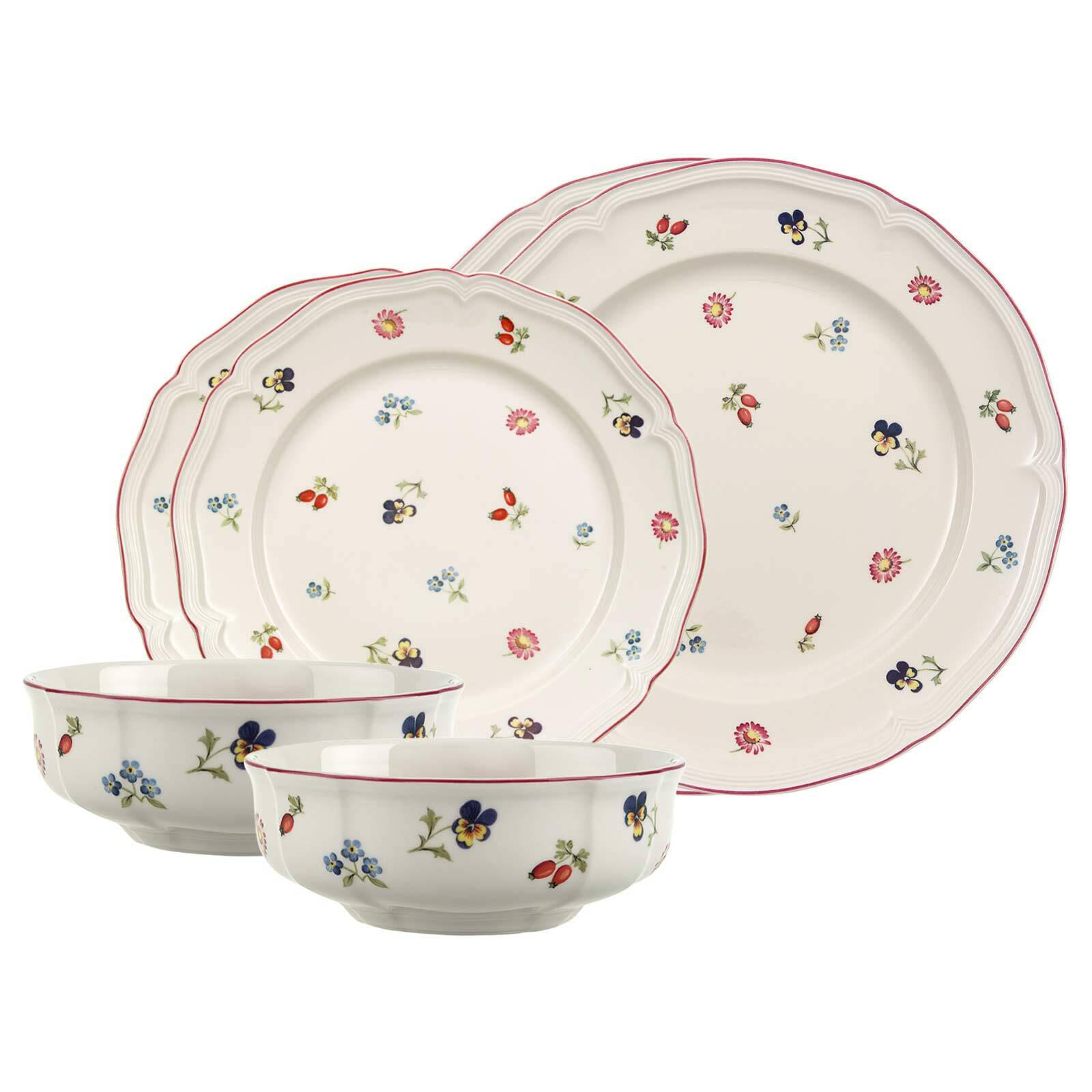 BASIC-SET Petite Fleur weiß 6er Set - Weiß, Keramik (2/2/2cm) - Villeroy & Boch