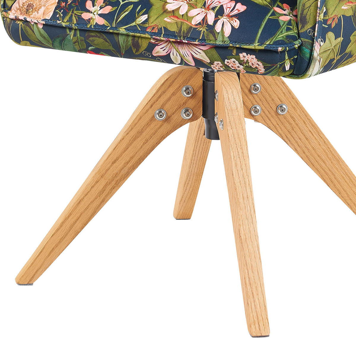 ARMLEHNSTUHL Mika-Emil - Honigeiche/Multicolor, Eichenholz/Holz (60/88/63cm) - DUBI Möbel