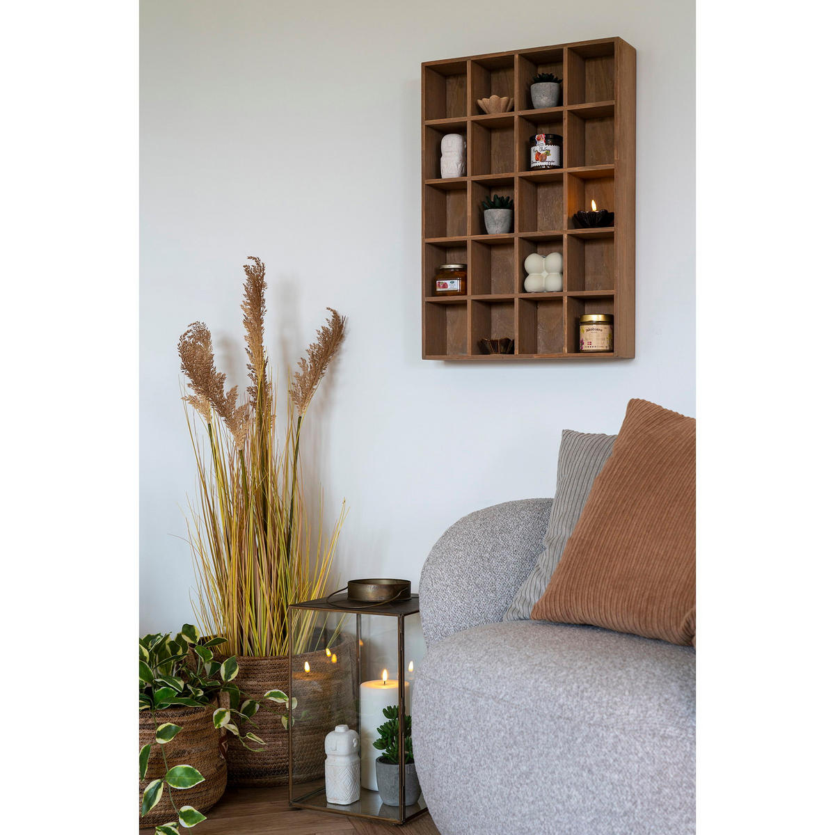 WANDREGAL Kiefernholz 44x10x63 cm Natur - Naturfarben, Holz (44/63/63cm) - tinkaro