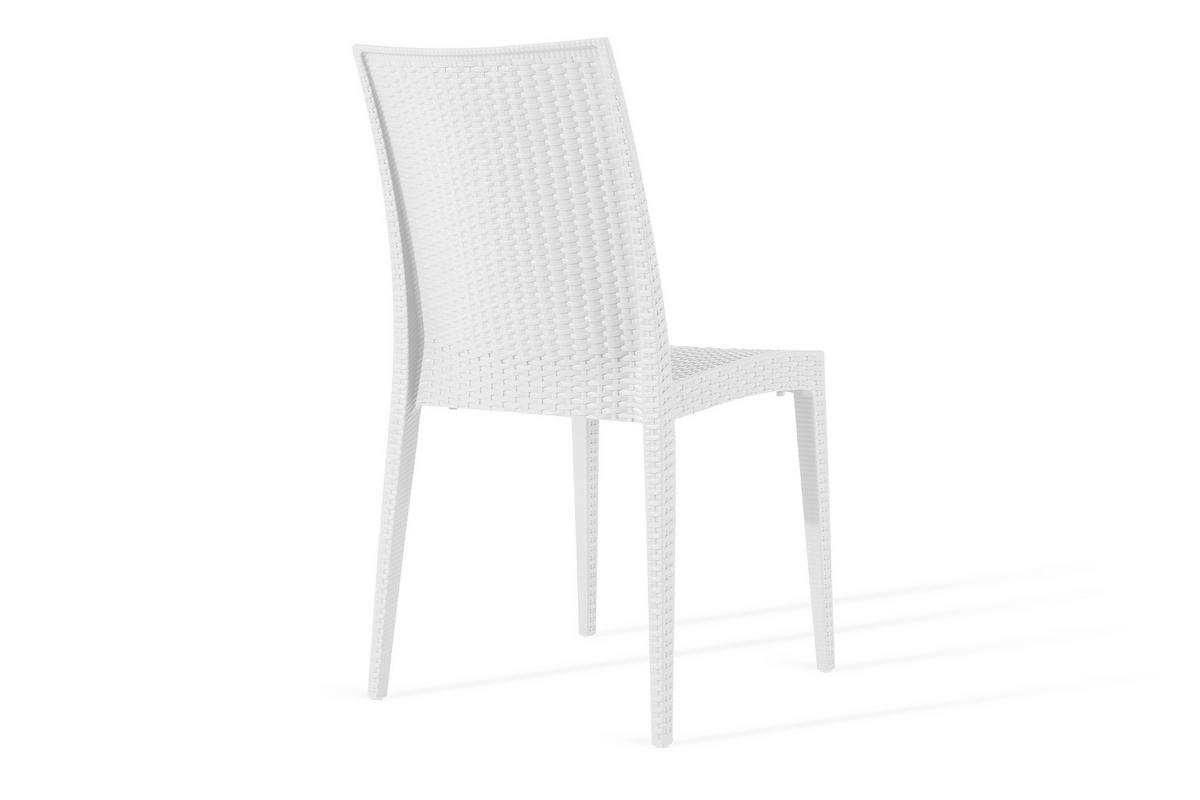 GARTENSTUHL ETULI 2-tlg, Weiß - Weiß, Kunststoff (48/88/50cm) - KONSIMO®
