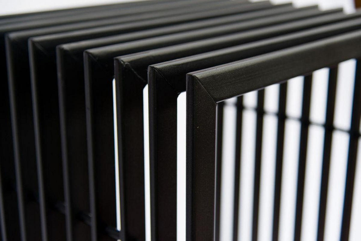 KAMINHOLZREGAL D-Stil Metall Schwarz 50/40/150 cm - Schwarz, Metall (150/50/40cm) - DanDiBo