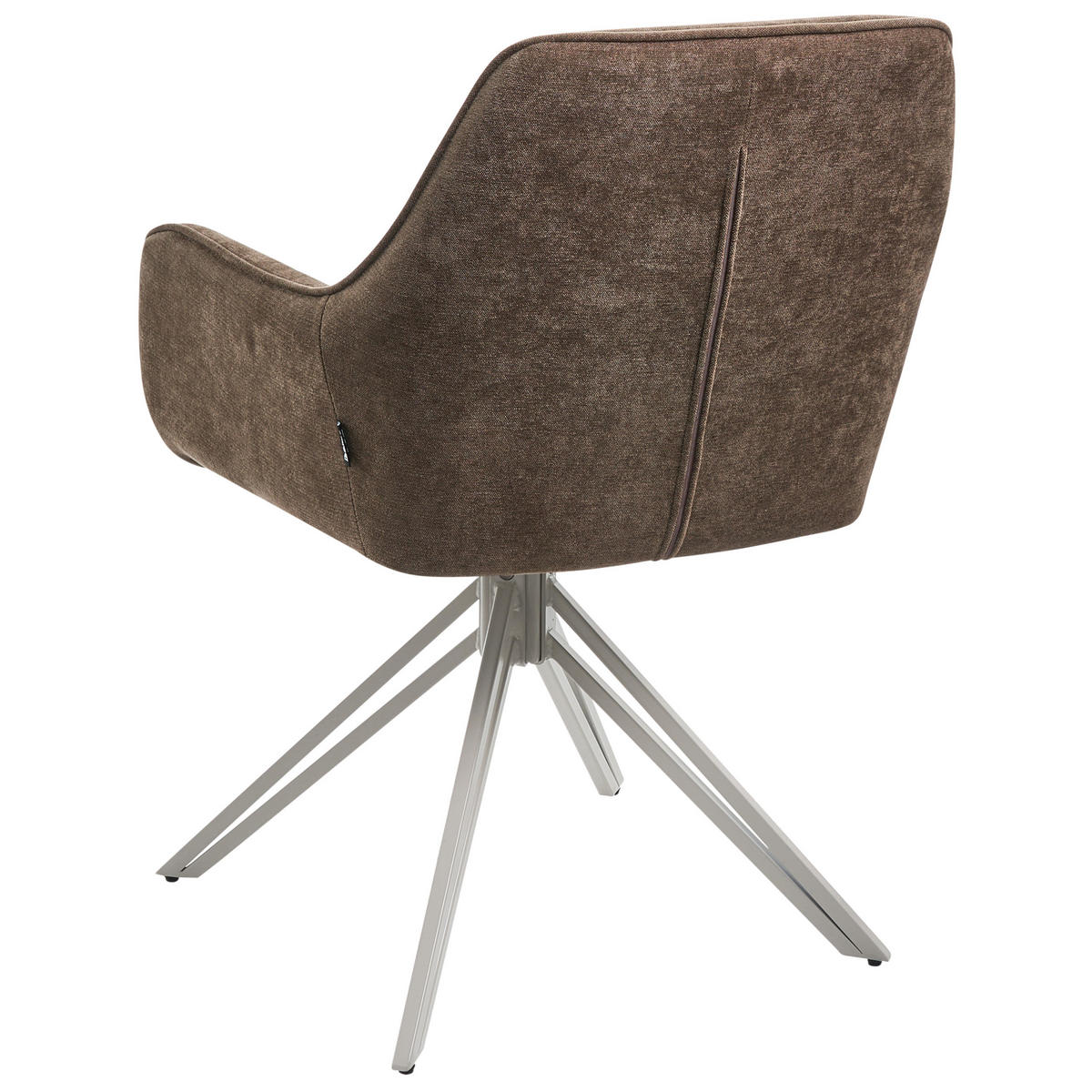 ESSZIMMERSTUHL 2er-Set Stoff Braun Jodar - Braun, Textil (56/83/60cm) - Beliani