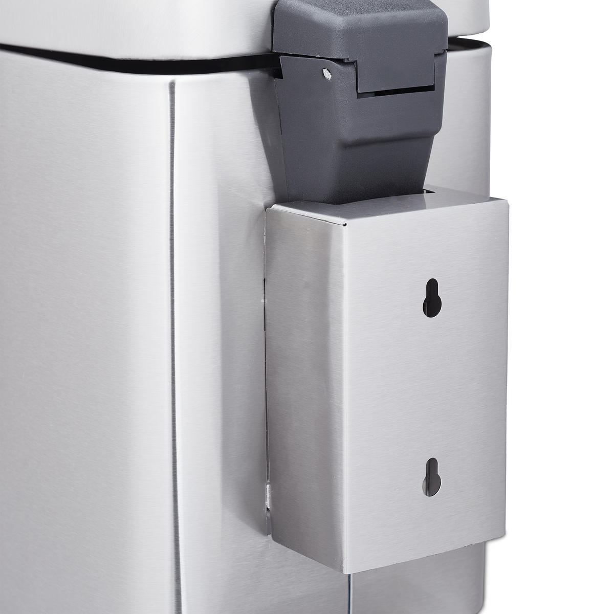 KOSMETIKEIMER - Silberfarben, Kunststoff/Metall (16/24.5/23cm) - Relaxdays