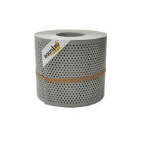 SICHTSCHUTZSTREIFEN Rille Gelocht 20 Prozent PP Streifen Steingrau 26m - Graubraun, Kunststoff (2600/19cm) - ZAUN|ZU
