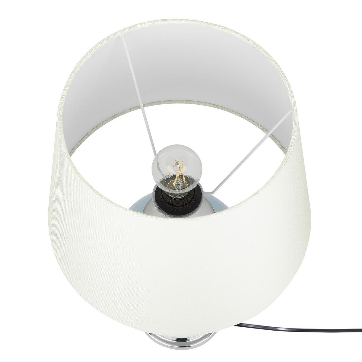 TISCHLAMPE Brenta 33/33/56 cm - Blau, Keramik (33/33/56cm) - Beliani