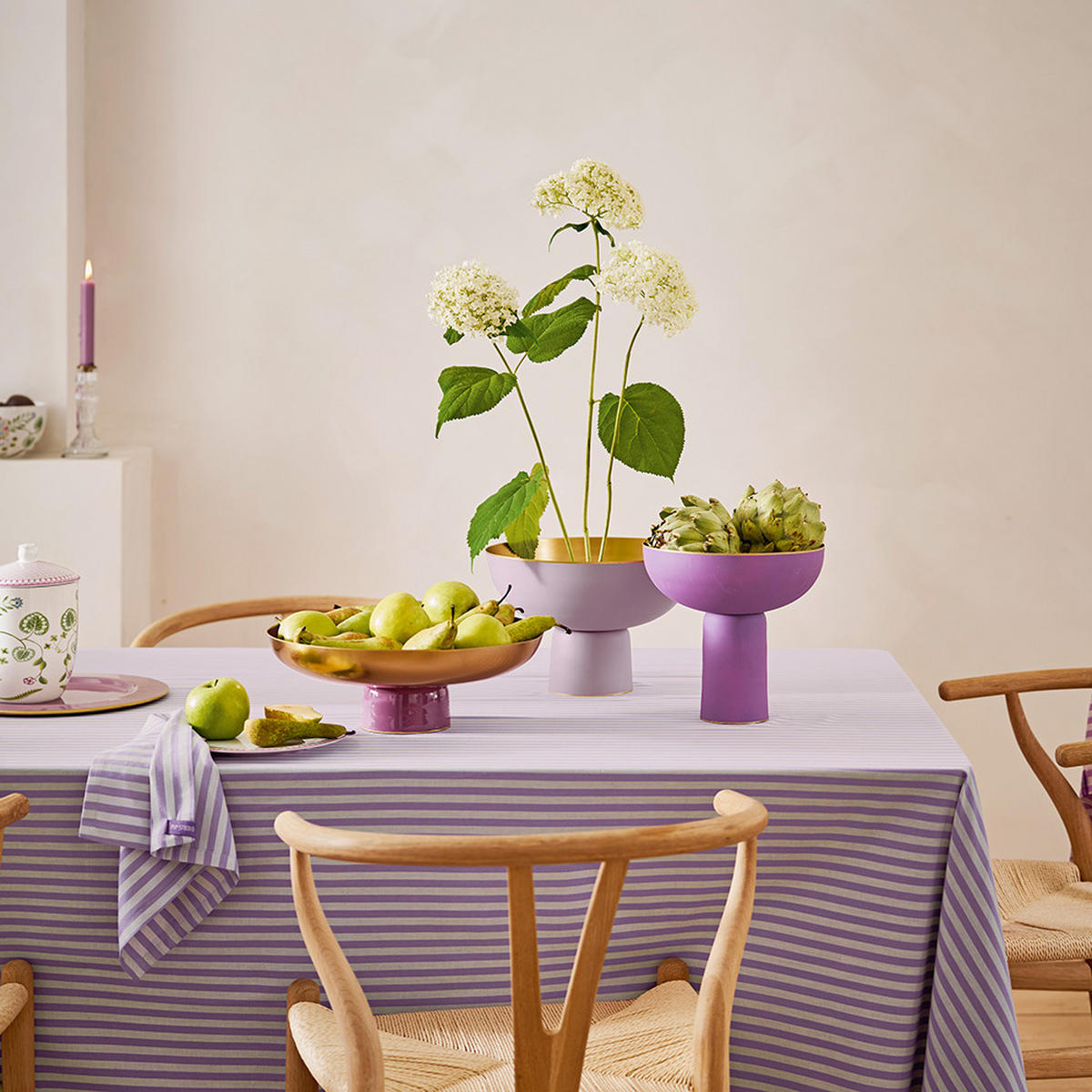 TABLETT Low metal lilac 12.50x35 cm - Violett, Metall (35/12.5cm) - Pip Studio