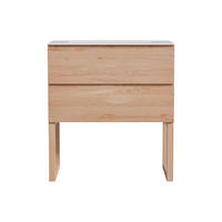 EINZELWASCHTISCH - 80 cm x 45 cm - Holz, Platte - Naturfarben Hell - TARELO - Naturfarben, Holz (80/88/45cm) - Vente-Unique