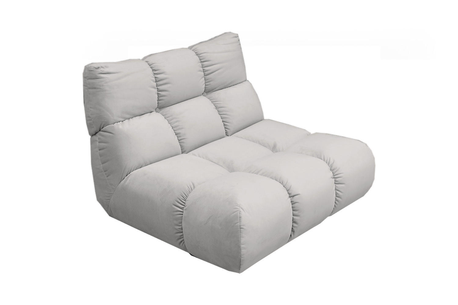 DREHSESSEL VIVIEN Silber Velvet Drehbar (360°) - Silberfarben/Schwarz, Kunststoff/Textil (112/85/108cm) - KAWOLA