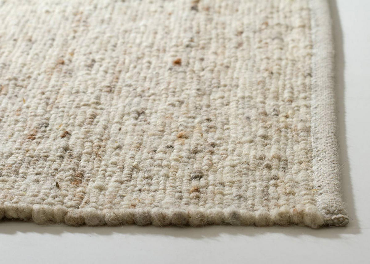 HANDWEBTEPPICH 170/170 cm Landshut - Beige, Naturmaterialien (170/230cm) - Steffensmeier