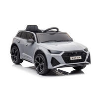 KINDER ELEKTROAUTO Audi RS6 grau EVA-Reifen, Kunstledersitz, MP3-Anschluss, Musikfunktion, lizenziert - Grau, Kunststoff (102/60/43cm) - Es-Toys