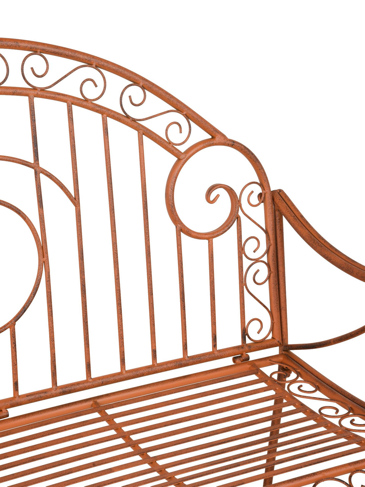 GARTENBANK Ragna Terrassenbank - Braun, Metall (112/101/53cm) - DELUKE