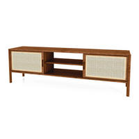 TV-SCHRANK INA Wildeiche - Mokka, Holz (204/64/46cm) - byoak