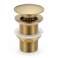 CLICK-CLACK-ABLAUFVENTIL Gold - Goldfarben, Metall (6.6/10.2/10.2cm) - Akord