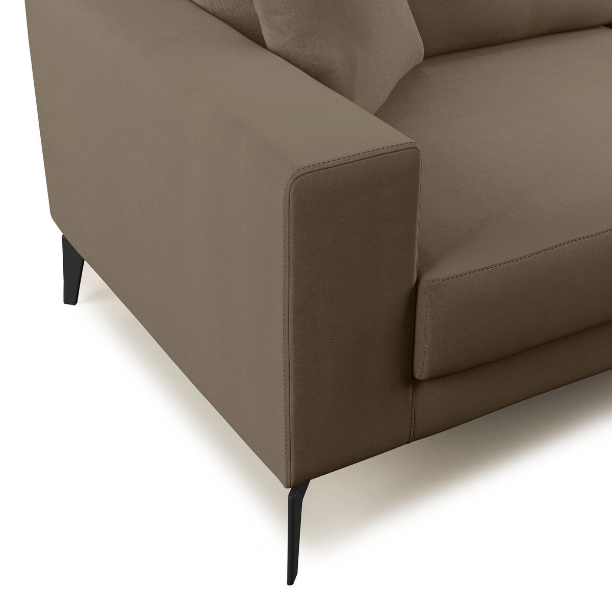 LINEARSOFA Prestige - Braun, Textil (206/95/91cm) - Divani.store