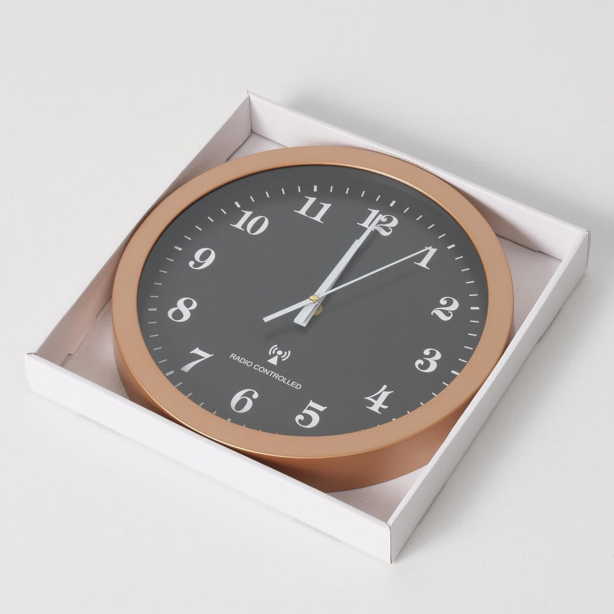 WANDUHR Funk Viral Ø 30 cm - Braun, Kunststoff (30/30/30cm) - Boltze Home